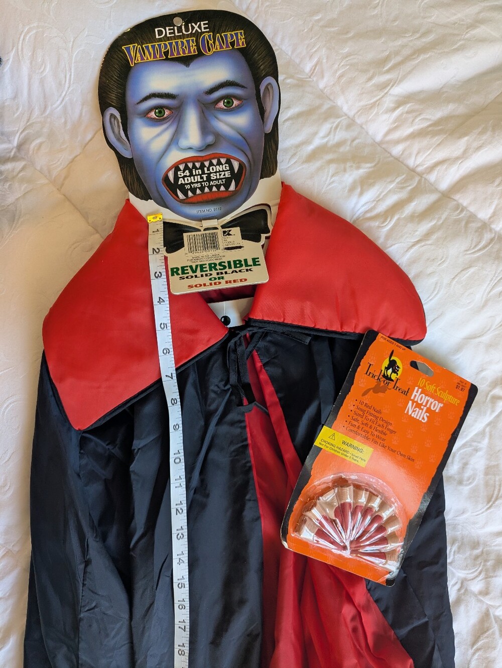 Vintage "New" Dracula Cape W/Nails